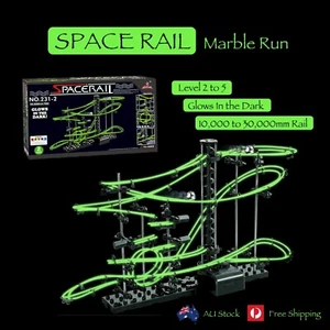 Spacerail Marble Run Building Blocks Ball Race Toy Roller Coaster Glows In Dark - Picture 1 of 12