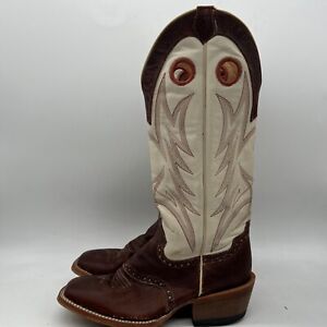 Cody James Buckaroo BCJSP21L11 Mens Brown Cream Western Boots Size 10 D