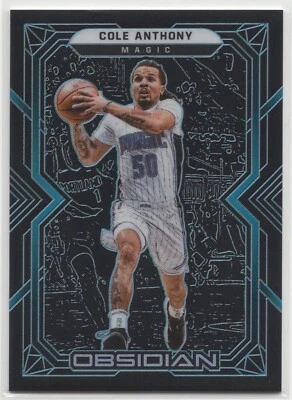 2021-22 Panini Obsidian COLE ANTHONY #116 FOTL Blue Etch SP /16-Magic - Image 1 of 3