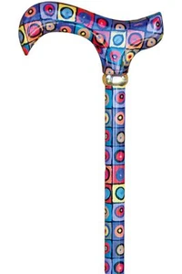 Classic Canes Derby Adjustable Walking Stick - Magic Circles - Picture 1 of 4