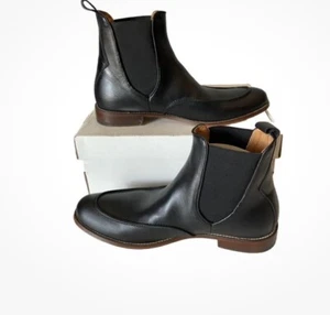 Penny Luck Boots Rockefeller Stealth Black Mens 8M Chelsea Ankle - Picture 1 of 8