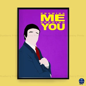 KNOWING ME KNOWING YOU - ALAN PARTRIDGE Comedy Minimalist Print (3 Sizes) - Picture 1 of 6
