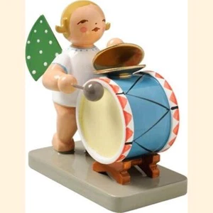 Wendt & Kühn Grünhainichener Engel mit Schlagzeug, stehend, 650/44, blond/braun - Bild 1 von 5