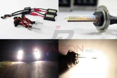 H7 4300K Stock White 35W Slim DC Ballast HID Conversion Kit Xenon Bulb - Image 1 of 4
