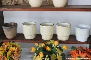 5er SET VINTAGE KERAMIK EIERHALTER - VINTAGE EIERHALTER EGG CUPS - Bild 1 von 1