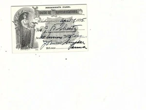 Vintage 1935Members Pass House of Representatives Pennsylvania (mb16 - Picture 1 of 1