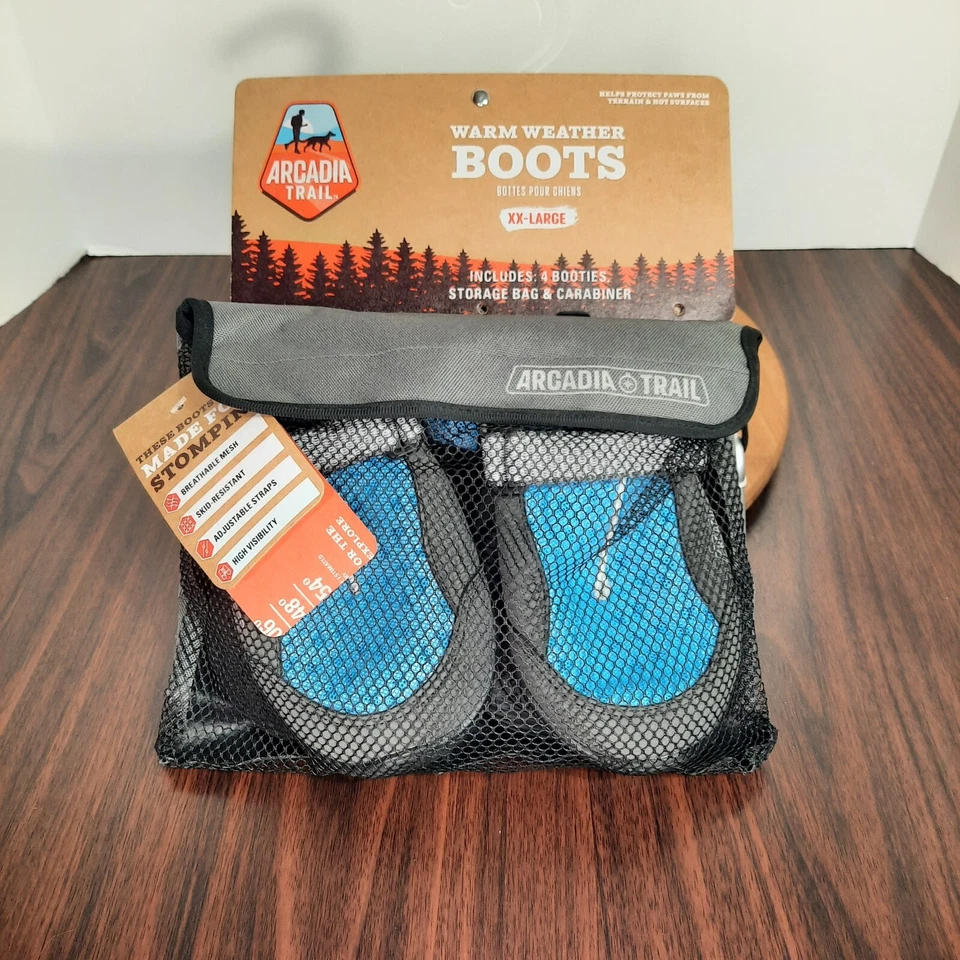 Arcadia Trail Warm Weather Dog BOOTS Size XX Large Two Pair