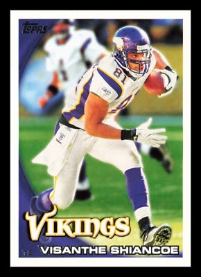 Visanthe Shiancoe #134 2010 Topps Minnesota Vikings Football - Image 1 of 2