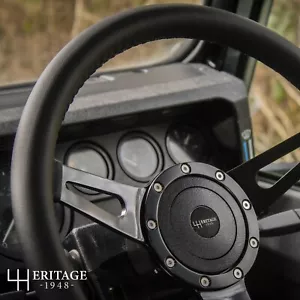 Land Rover Defender 15" Leather Sports Rim Steering Wheel + 48 Spline Boss - Picture 1 of 8