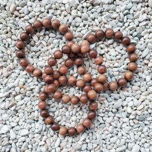 12 MM Genuine Indonesian Stigi Ironwood Bracelet 18 Beads Pemphis Acidula - Picture 1 of 6