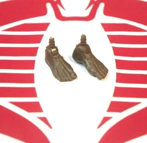 Vitruvian HACKS Male Blank Feet Pair Coffee Brown 1:18 Body Part Boss Fight  - Picture 1 of 1