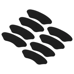 8Pcs Set Silicone Heel Support Cup Pads Plantar Care Heel Pads PU Black - Picture 1 of 7