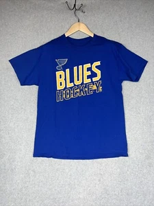 Herren Saint Louis Blues NHL 100 % Baumwolle T-Shirt Größe Large neu ohne Etikett - Bild 1 von 8