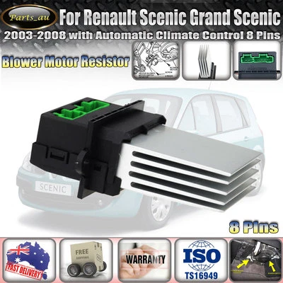 Blower Heater Motor Resistor for Renault Scenic Grand Scenic 03-08 With Climate - image 1 of 4