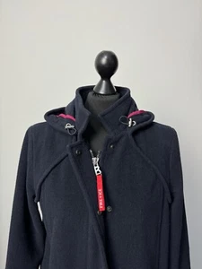 Bogner Fire+Ice women’s wool hooded coat US6 EU36 p2p 19,3 size S check - Picture 1 of 14