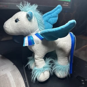 Ganz Sapphire Pegasus Plush Webkinz Blue White Stuffed Animal - Picture 1 of 4