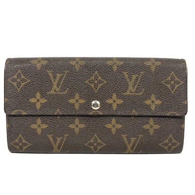 Auth Louis Vuitton Portefeuille Sarah Long Wallet Monogram M61734 TH1026 - Image 1 of 4