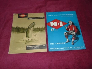 LOT OF 2 ORIGINAL HORROCKS-IBBOTSON CO. FISHING TACKLE CATALOGS FROM 1950 & 1957 - Picture 1 of 13