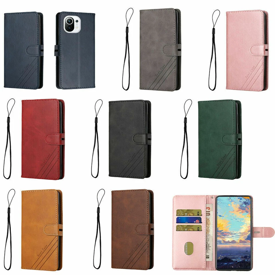 PU Leather Card Wallet Phone Case For OnePlus 11 13 12 9 10 ACE 5 N20 N30 Nord 4 - Image 1 of 4
