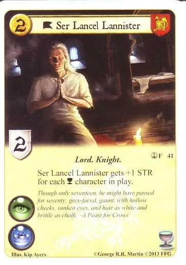Ser Lancel Lannister AGoT LCG 1.0 The Pirates of Lys 41 - Image 1 of 1