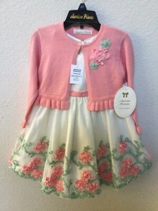 American Princess Girls 3D FLRL DRS With Cardi - Picture 1 of 8