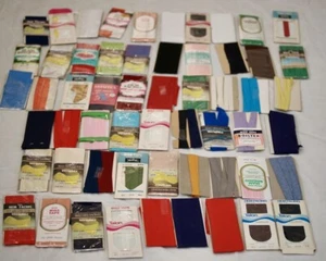 vintage 57 Lot Sewing Trim Bias Seam Binding Hem Facing Twill Tape NEW+PARTIAL - Picture 1 of 12