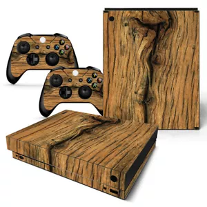 Juego de pegatinas de lámina protectora XBOX ONE X Skin Design Foils - motivo Old Wood - Imagen 1 de 1