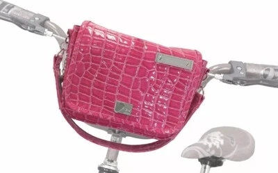 Niños JOY RIDE Bicicleta Manillar Cartera/Bolso Bicicleta Bolsa Rosa~Reflectante~Aislado Foto 1 de 4