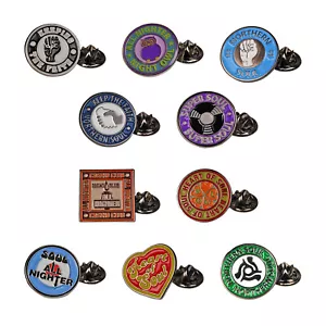 Northern Soul Badges. Metal Enamel MOD Fashion Accessory Gift Idea WIGAN CASINO - Picture 1 of 22