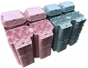 Egg boxes - Premium BlueyGrey and Beige Cardboard Coloured Cartons med - large - Picture 1 of 1
