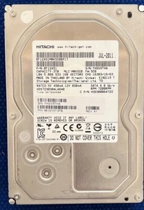 Hitachi Ultrastar 3TB 7200 RPM 64MB Cache 6G SATA 3.5" Hard Drive Tested - Picture 1 of 3