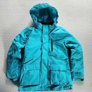 Chaqueta/abrigo para nieve para mujer con capucha y forro desmontables, verde azulado medio - Imagen 1 de 16