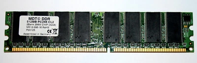 512 MB DDR-RAM 184-pin PC-2100U non-ECC CL2  'MDT M512-286-16' - Image 1 of 2