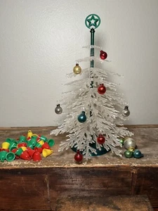 Vtg Clear Plastic Crystal Stackable Christmas Tabletop Tree Plasco MCM- Holiday - Picture 1 of 13