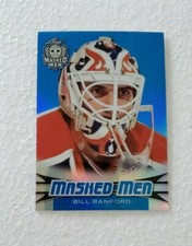 2017-18 Leaf Masked Men Prismatic Blue #1 Bill Ranford SN 14/35 KCC2