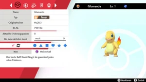 Shiny Glumanda Charmander Pokemon Schwert Schild 6DV! + Meisterball   - Bild 1 von 5