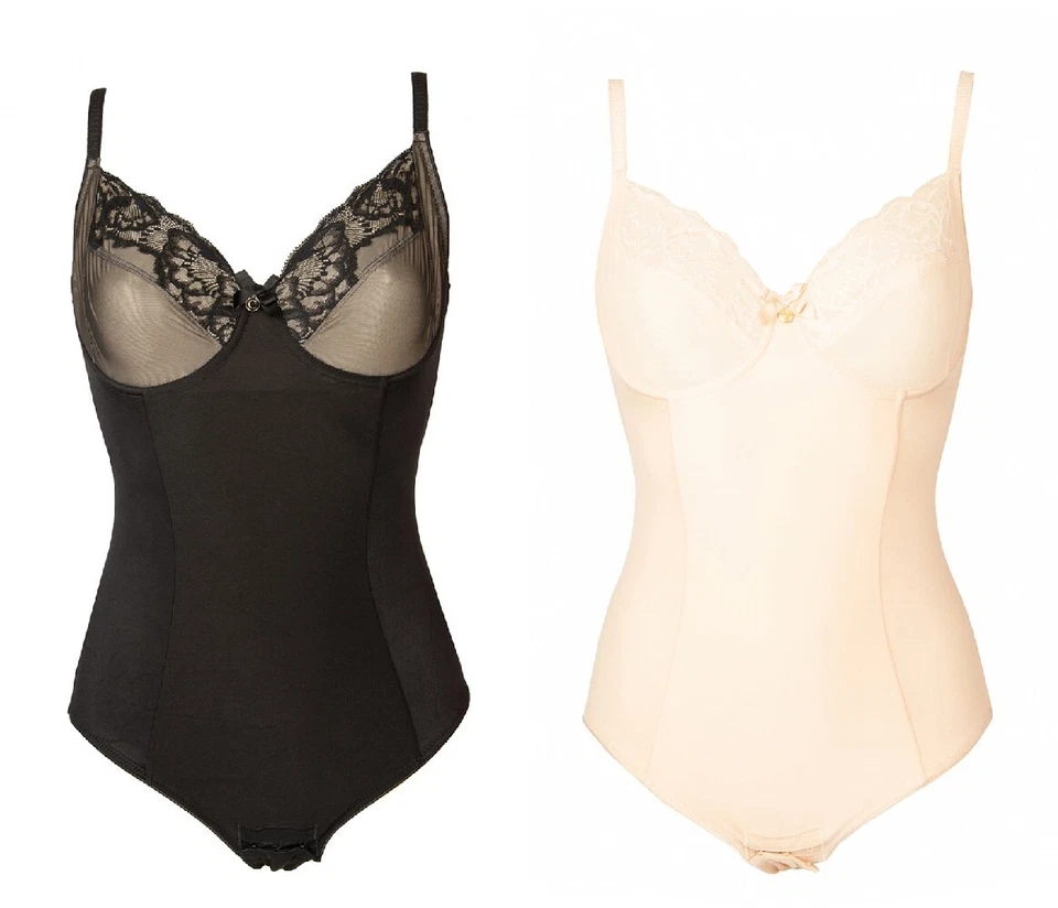 Body donna CHANTELLE contenitivo con coppa preformata  ferretto e lacci regolabi Foto 1 de 1