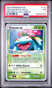 PSA 1 PR 2004 Pokemon EX Fire Red & Leaf Green Venusaur EX Holo Foil 112/112 - Bild 1 von 2