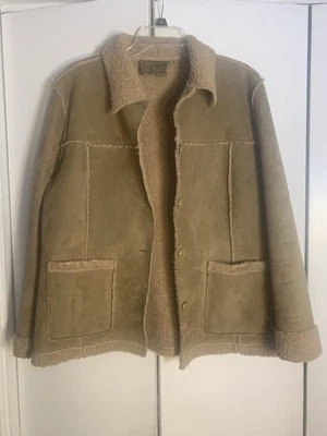 Abrigo Rough Rider By Circle T imitación gamuza M tostado Sherpa mujeres cálido tarea/granero acogedor Foto 1 de 4