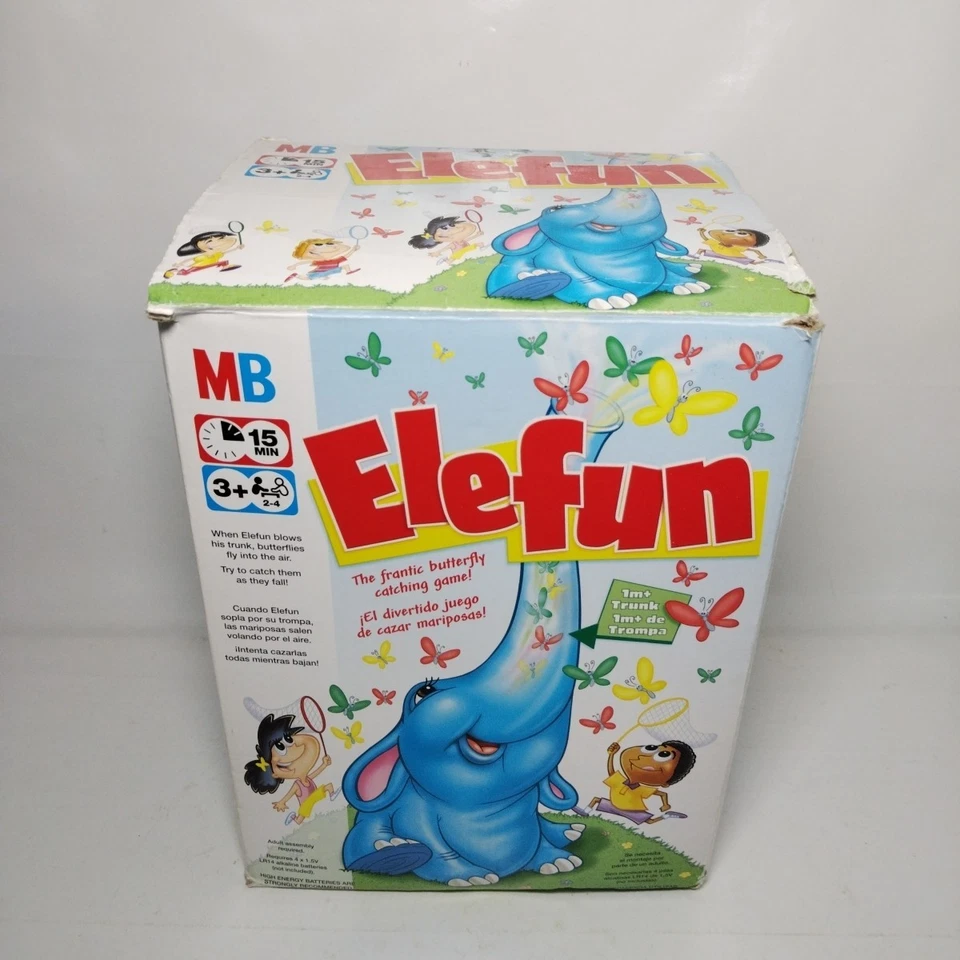 Elefun Butterfly Catching Game MB Games 2006 Working Replacement Butterflies  - Image 1 of 4