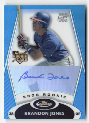 2008 Finest #151 Brandon Jones Refractors Blue #/399 - Image 1 of 2