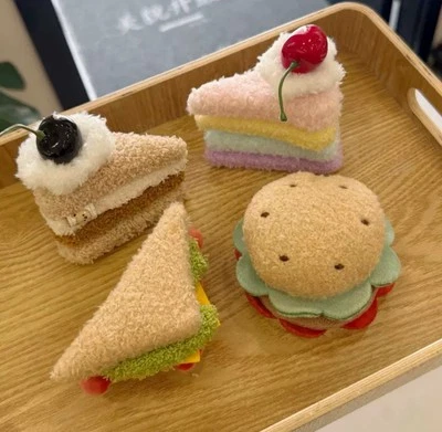 Bolso Dije Llavero Serie Comida Lindo Cartera de Peluche Accesorio Muñeca Juguete Llavero Regalo Foto 1 de 4