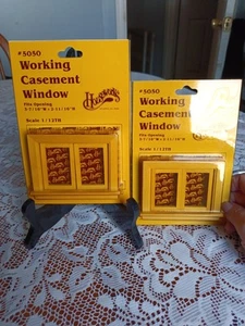 How's Works Working Casement Dollhouse Windows Number 5050 Lot Of Two - Picture 1 of 2