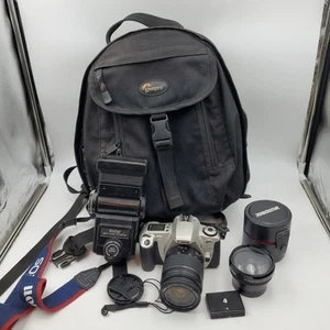 Canon EOS Rebel 2000 35mm SLR Film Camera with EF 28-80mm Lens Bundle - Picture 1 of 18