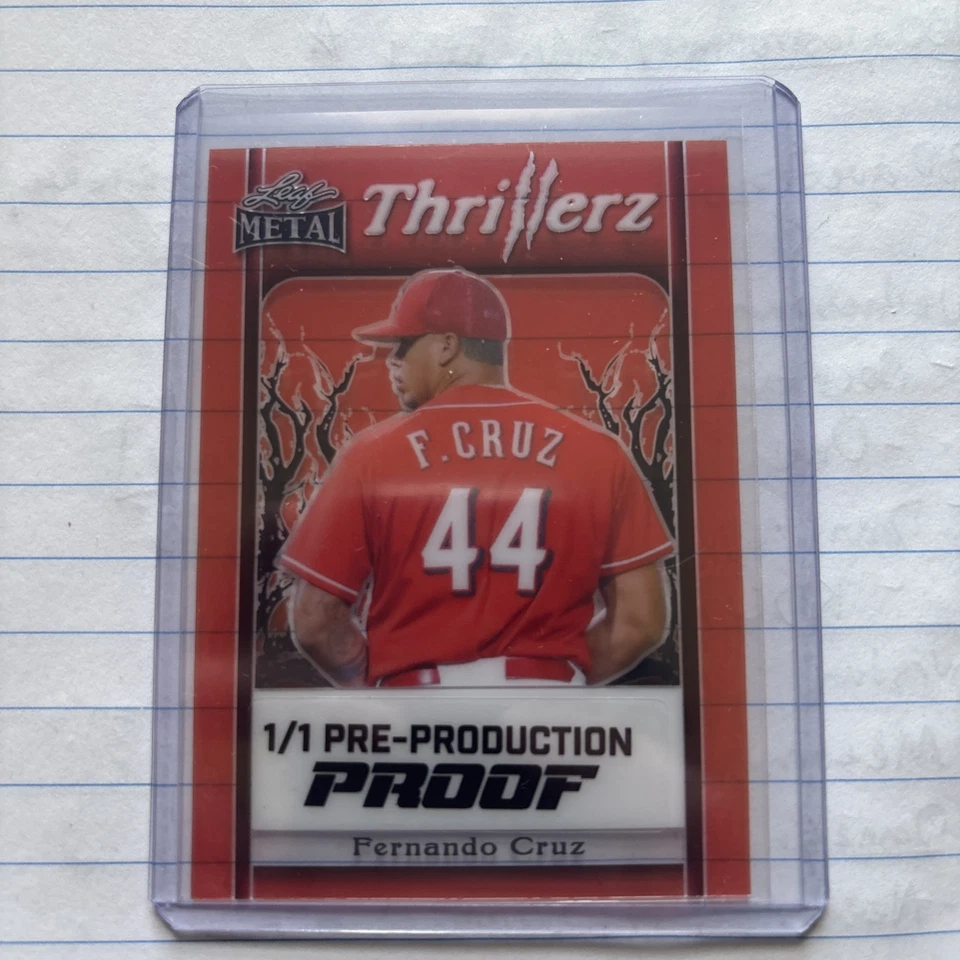 2025 Leaf Metal Thrillerz Fernando Cruz 1/1 Pre Production Proof - Image 1 of 1