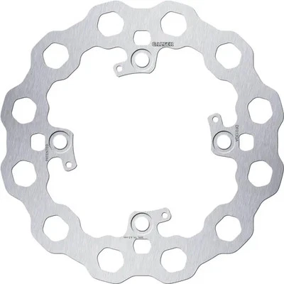 Galfer Silver Cubiq 220mm Fixed Rear Brake Rotor Honda RC51 00-06 - Image 1 of 3