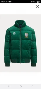 POLO RALPH LAUREN POLO SPORT CORDUROY DUCK DOWN FILL JACKET GREEN SIZE MEDIUM  - Bild 1 von 6