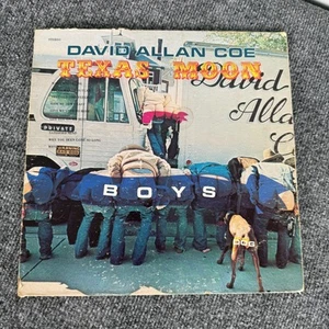 DAVID ALLAN COE Texas Moon RARE 1977 Plantation Records LP Vinyl - Picture 1 of 8
