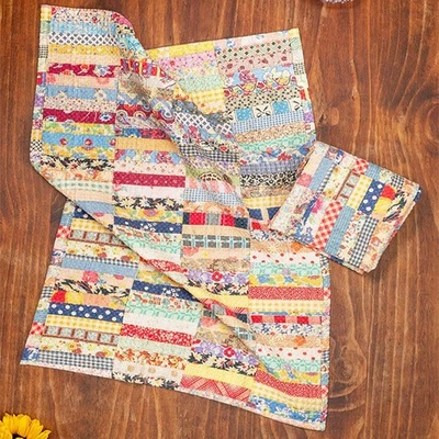 April Cornell Patch Parade Printed Patchwork Tea Towel Set of 2 Multicolor - Image 1 of 4