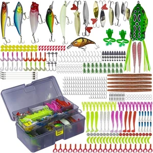 430pcs Fishing Lures & Baits Kit - Tackle Box with Accessories, Hooks, Weight... - Picture 1 of 7